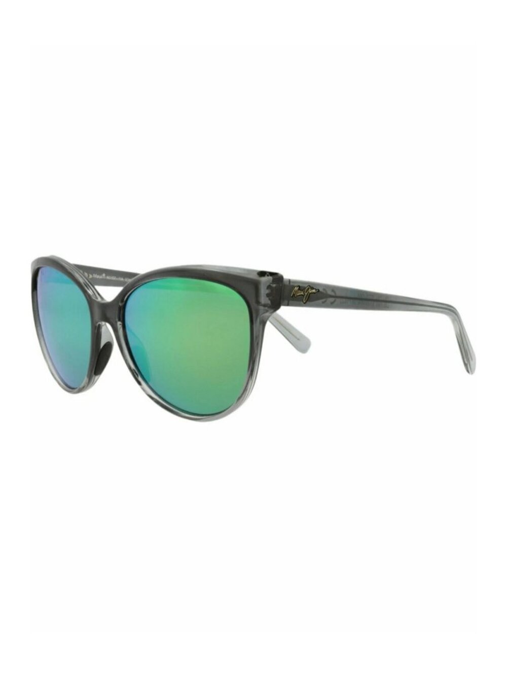 New Maui Jim Women's Sunglasses Cat Eye Nylon Frame Grey Grey Green